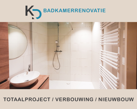Badkamerrenovatie en totaalrenovatie sanitair door loodgieter Kevin Demeulemeestere