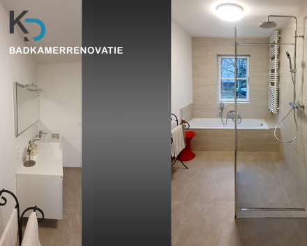 Totaalrenovatie van uw badkamer door Sanitair en Centrale verwarming Kevin Demeulemeestere