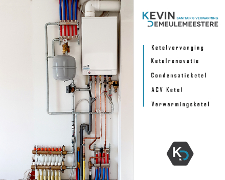 Voor uw ketelvervanging, ketelrenovatie, condensatieketel, acv ketel of verwarmingsketel kan u terecht bij Sanitair en Centrale verwarming Kevin Demeulemeestere