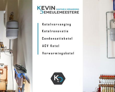 Ketelvervanging, ketelrenovatie, werken aan de condensatieketel, acv ketel of verwarmingsketel? Sanitair en Centrale verwarming Kevin Demeulemeestere helpt u verder!