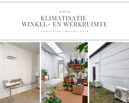 Klimatisatie van winkelruimte en werkruimte door Sanitair en Centrale verwarming Kevin Demeulemeestere